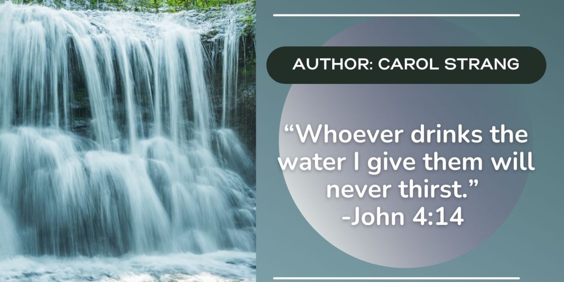 Carol Strang - Devotional - Jesus Beckons us, to drink